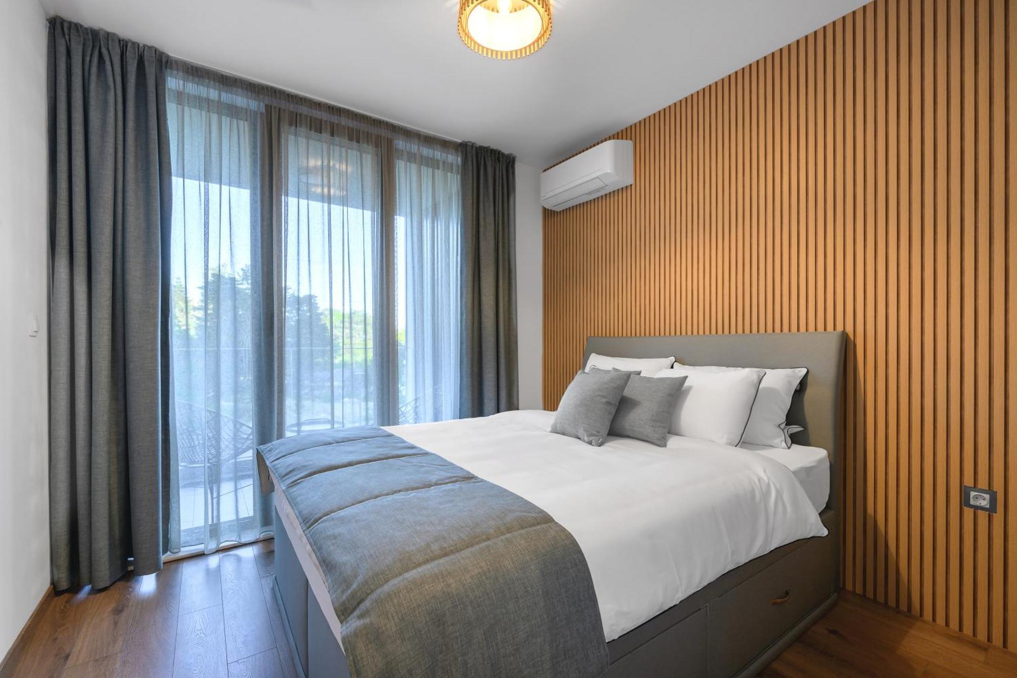 Boho Sea View One-Bedroom Pool & Spa Apartment Sveti Konstantin Buitenkant foto