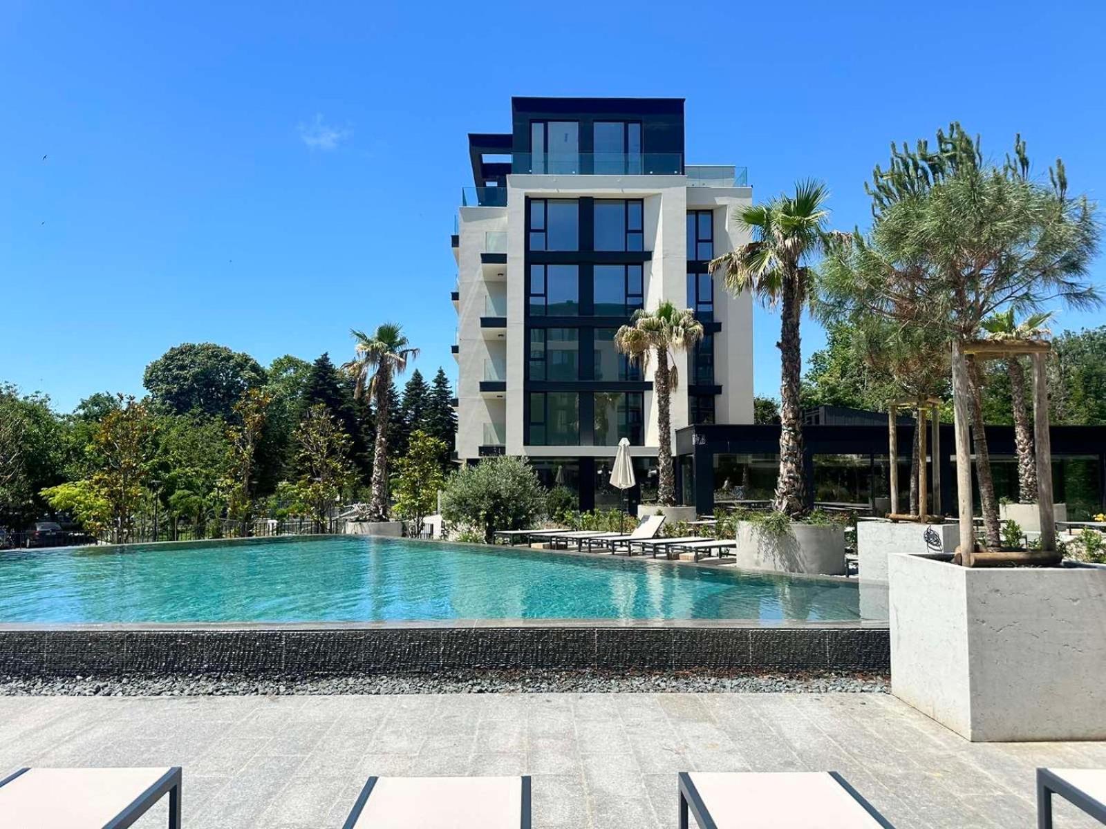 Boho Sea View One-Bedroom Pool & Spa Apartment Sveti Konstantin Buitenkant foto